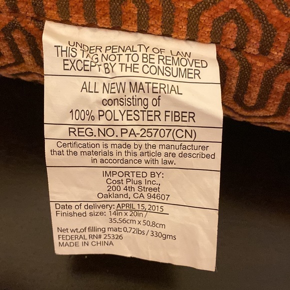 🆕 World Market Lumbar Pillows Set (2) - Picture 10 of 10